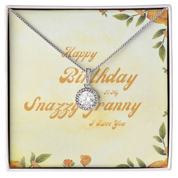 To My Snazzy Granny | For Grandma | Cosmic Halo Necklace | Birthday Card