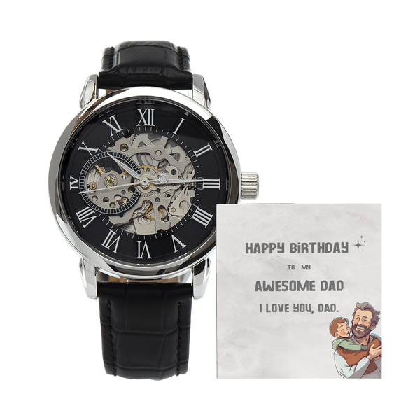 To My Awesome Dad | For Dad | Eternal Gear Watch | Birthday Card