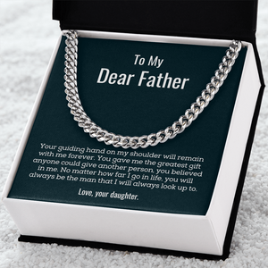 "The Man I Look Up To" – A Keepsake That Honors His Role Always