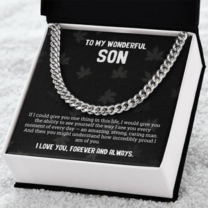 "To My Wonderful Son" – A Keepsake That Shows How Much You Admire Him