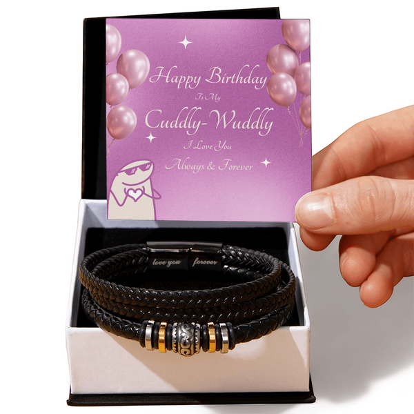 To My Cuddly Wuddly | For Boyfriend | Soul Connection Bracelet | Birthday Card