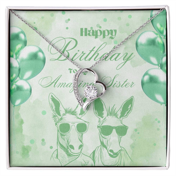 To My Amazing Sister | For Sister | Blush Bloom Necklace | Birthday Card