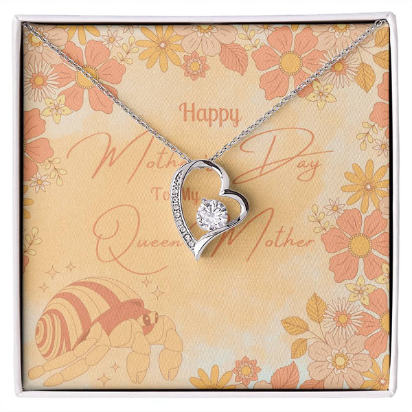 To My Queen Mother | Blush Bloom Necklace | Mother's Day Card