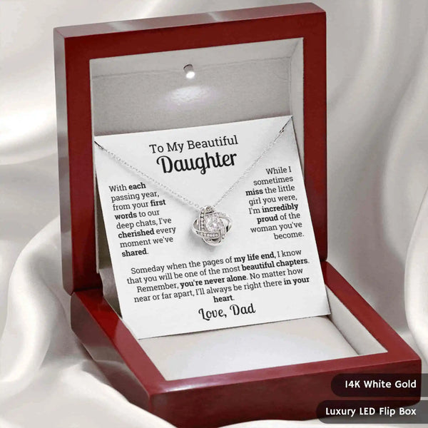 “Always in Your Heart” – A Heartfelt Keepsake from Father to Daughter | Perfect for Graduation Day, Birthday, or Just Because