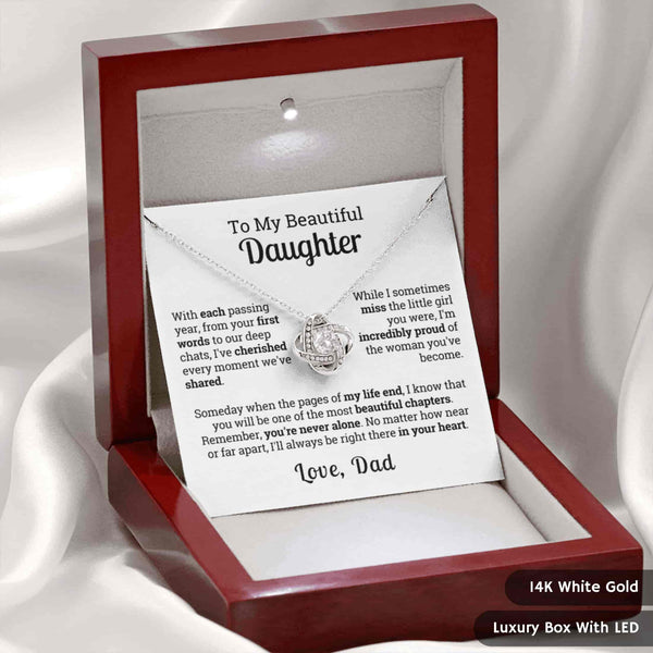 “Always in Your Heart” – A Heartfelt Keepsake from Father to Daughter | Queen's Charm Necklace