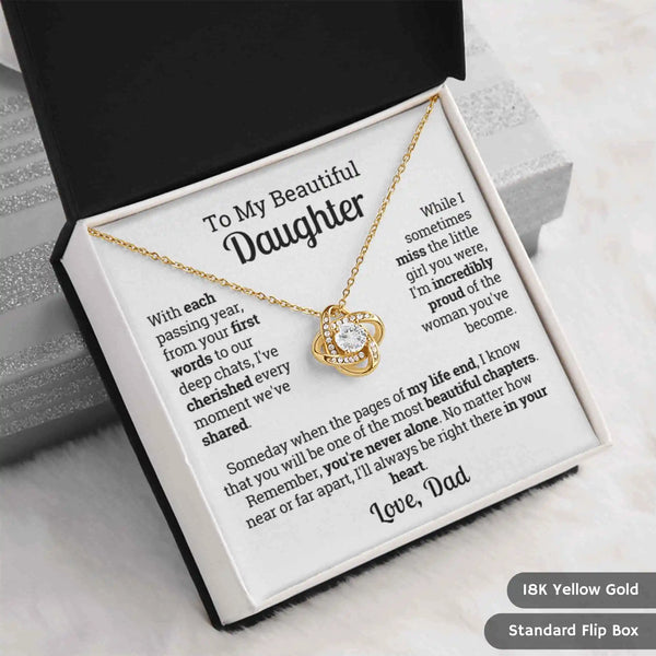 “Always in Your Heart” – A Heartfelt Keepsake from Father to Daughter | Perfect for Graduation Day, Birthday, or Just Because