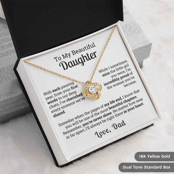“Always in Your Heart” – A Heartfelt Keepsake from Father to Daughter | Queen's Charm Necklace