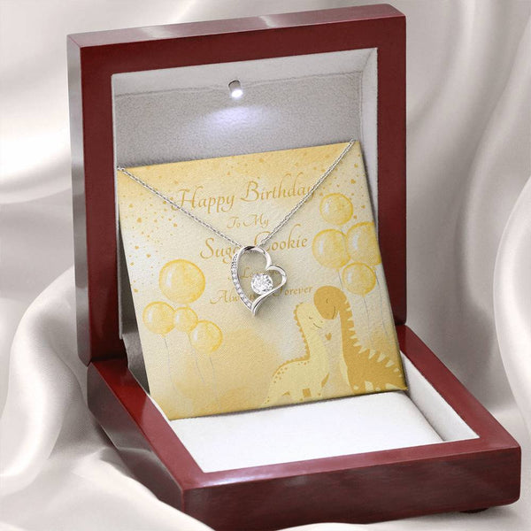 To My Sugar Cookie | For Wife | Blush Bloom Necklace | Birthday Card