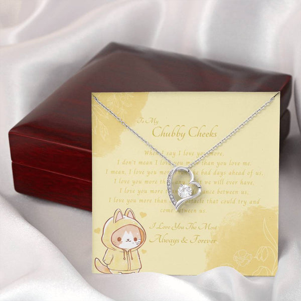 To My Chubby Cheeks | For Wife | Blush Bloom Necklace | Message Card