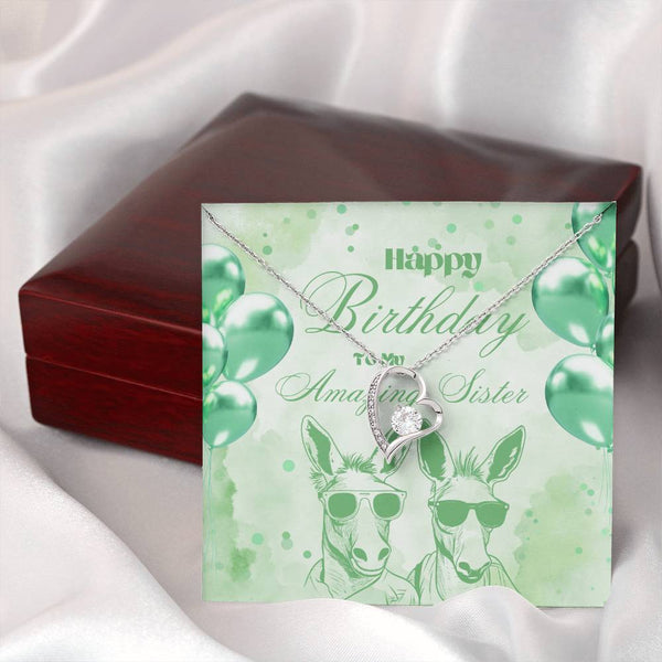 To My Amazing Sister | For Sister | Blush Bloom Necklace | Birthday Card
