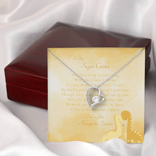 To My Sugar Cookie | For Wife | Blush Bloom Necklace | Message Card