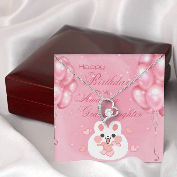 To My Amazing Granddaughter | For Granddaughter | Blush Bloom Necklace | Birthday Card