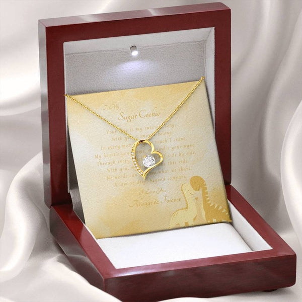 To My Sugar Cookie | For Wife | Blush Bloom Necklace | Message Card