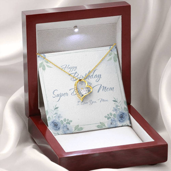 To My Super Duper Mom | For Mom | Blush Bloom Necklace | Birthday Card