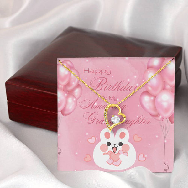 To My Amazing Granddaughter | For Granddaughter | Blush Bloom Necklace | Birthday Card