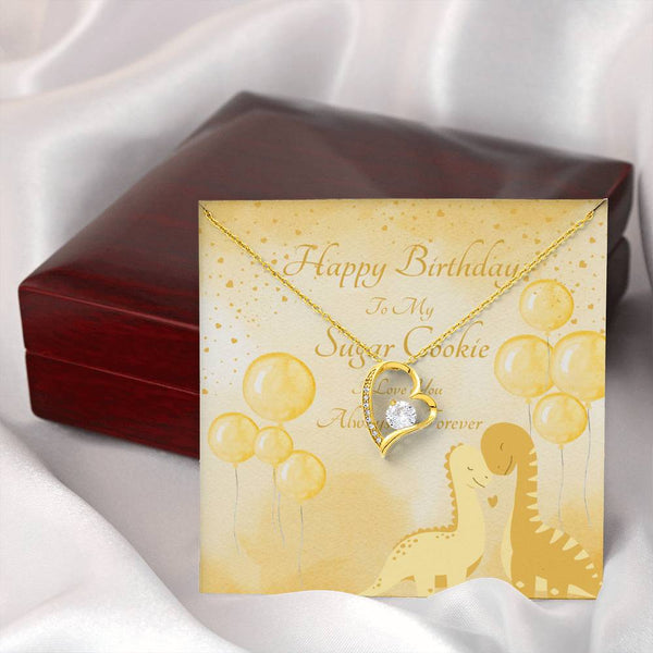 To My Sugar Cookie | For Wife | Blush Bloom Necklace | Birthday Card
