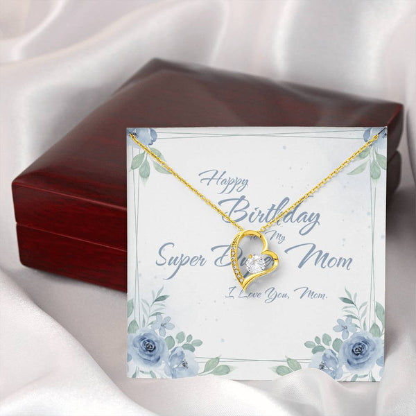 To My Super Duper Mom | For Mom | Blush Bloom Necklace | Birthday Card