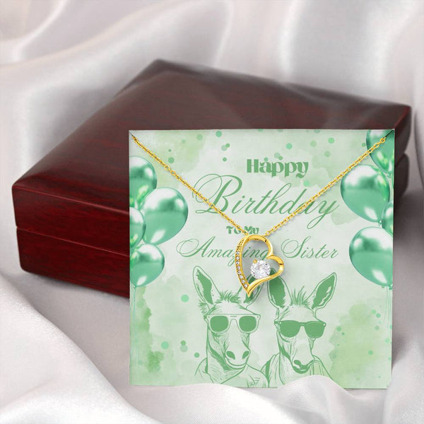 To My Amazing Sister | For Sister | Blush Bloom Necklace | Birthday Card