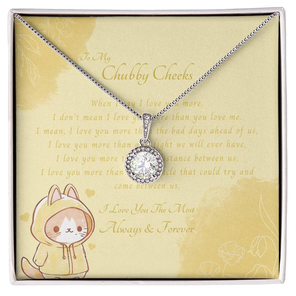To My Chubby Cheeks | For Wife | Cosmic Halo Necklace | Message Card