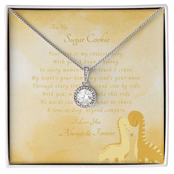 To My Sugar Cookie | For Wife | Cosmic Halo Necklace | Message Card