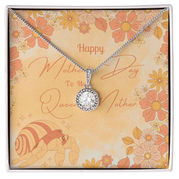 To My Queen Mother | Cosmic Halo Necklace | Mother's Day Card