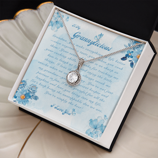 To My Grannylicious | For Grandma | Cosmic Halo Necklace | Message Card