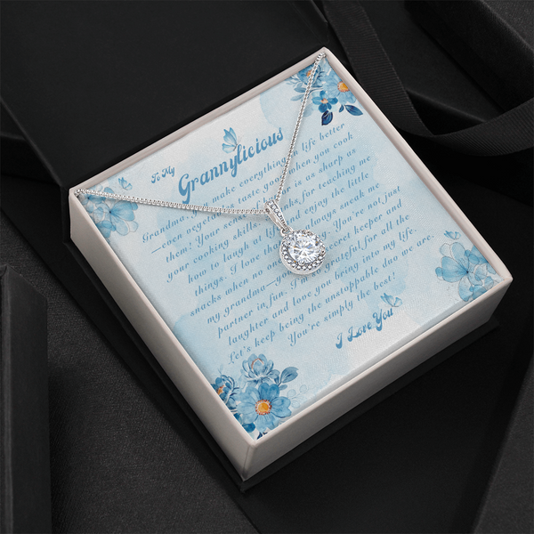 To My Grannylicious | For Grandma | Cosmic Halo Necklace | Message Card