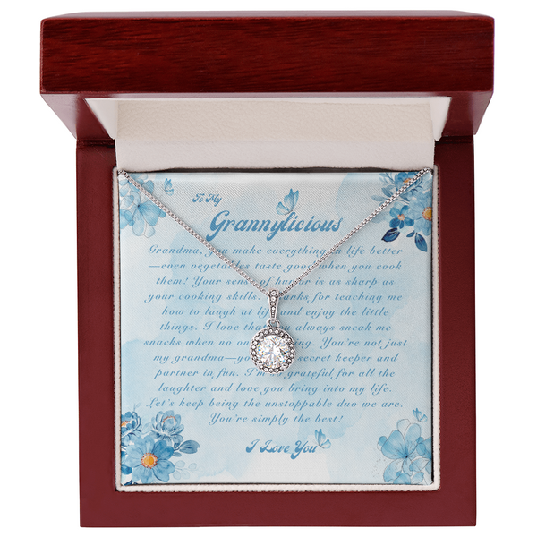 To My Grannylicious | For Grandma | Cosmic Halo Necklace | Message Card