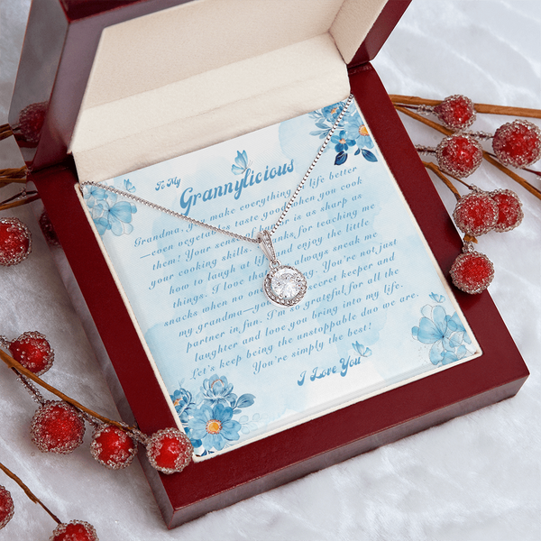 To My Grannylicious | For Grandma | Cosmic Halo Necklace | Message Card