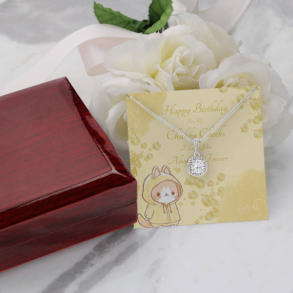To My Chubby Cheeks | For Wife | Cosmic Halo Necklace | Birthday Card