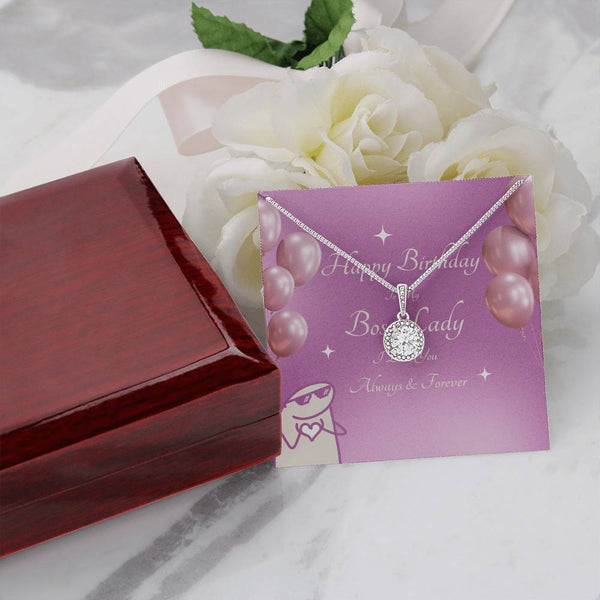 To My Boss Lady | For Wife | Cosmic Halo Necklace | Birthday Card