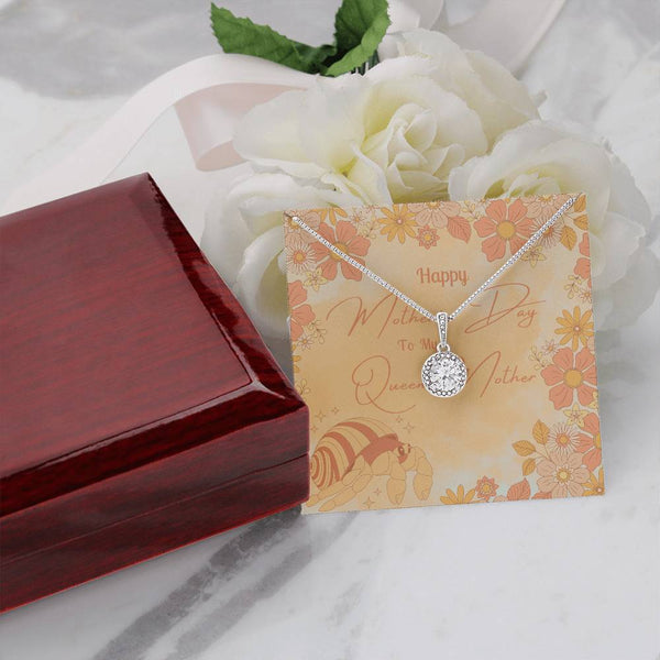 To My Queen Mother | Cosmic Halo Necklace | Mother's Day Card