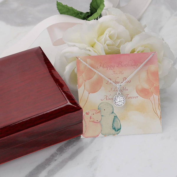 To My Baby Boo | For Girlfriend | Cosmic Halo Necklace | Birthday Card