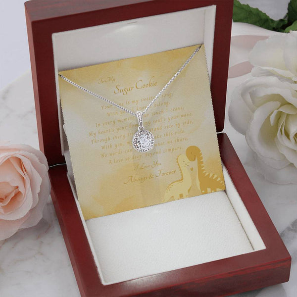 To My Sugar Cookie | For Wife | Cosmic Halo Necklace | Message Card