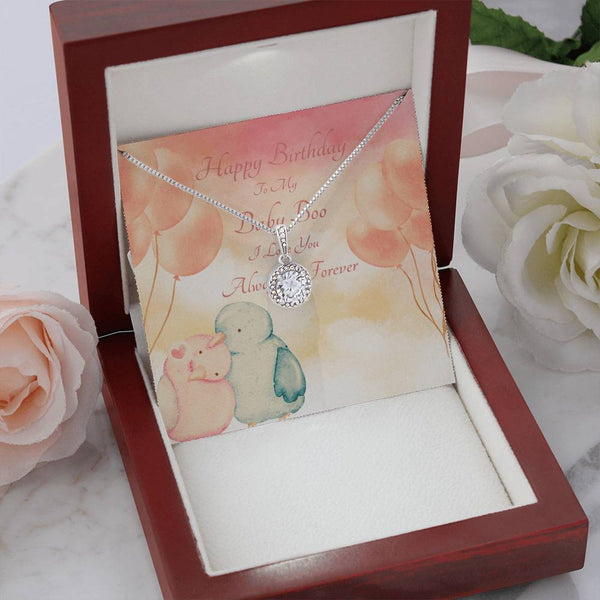 To My Baby Boo | For Girlfriend | Cosmic Halo Necklace | Birthday Card