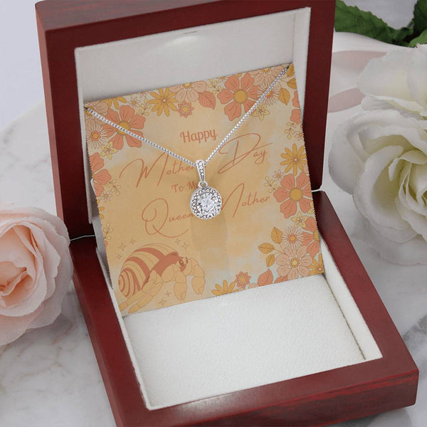 To My Queen Mother | Cosmic Halo Necklace | Mother's Day Card