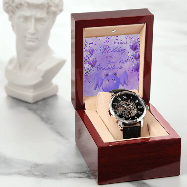 To My Super Duper Grandson | For Grandson | Eternal Gear Watch | Birthday Card