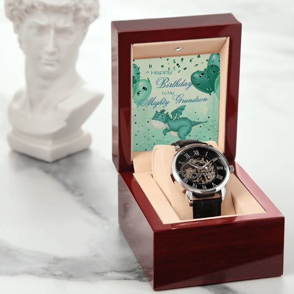To My Mighty Grandson | For Grandson | Eternal Gear Watch | Birthday Card