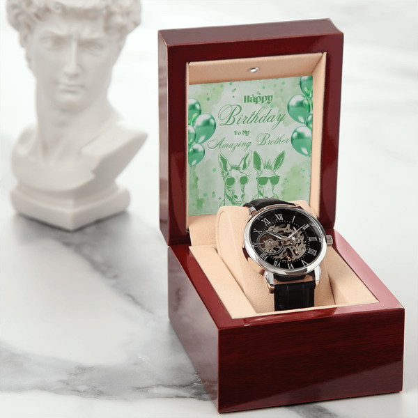 To My Amazing Brother | For Brother | Eternal Gear Watch | Birthday Card
