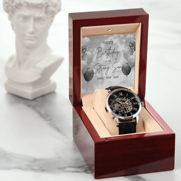To My Strong Son - By Dad | For Son | Eternal Gear Watch | Birthday Card