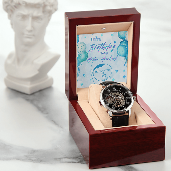 To My Mister Mischief | For Brother | Eternal Gear Watch | Birthday Card