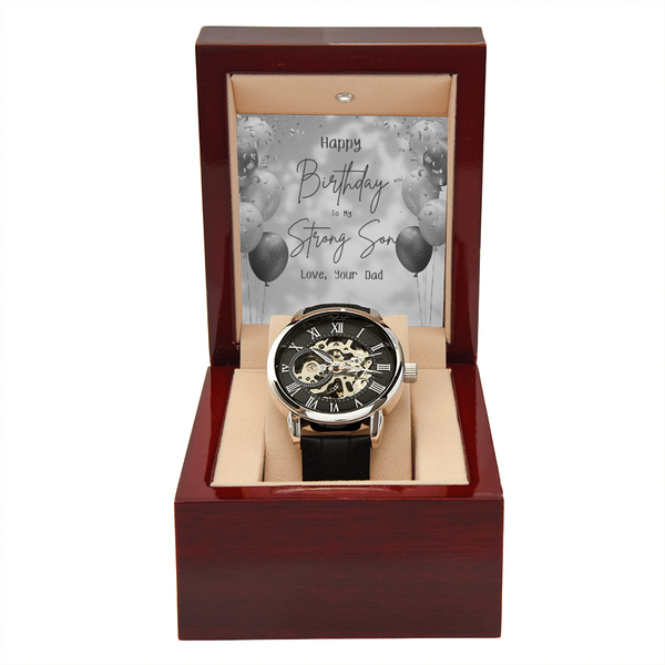 To My Strong Son - By Dad | For Son | Eternal Gear Watch | Birthday Card