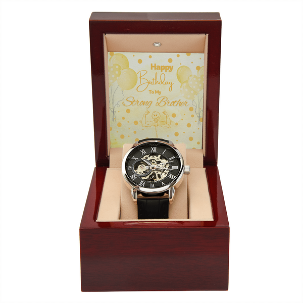 To My Strong Brother | For Brother | Eternal Gear Watch | Birthday Card
