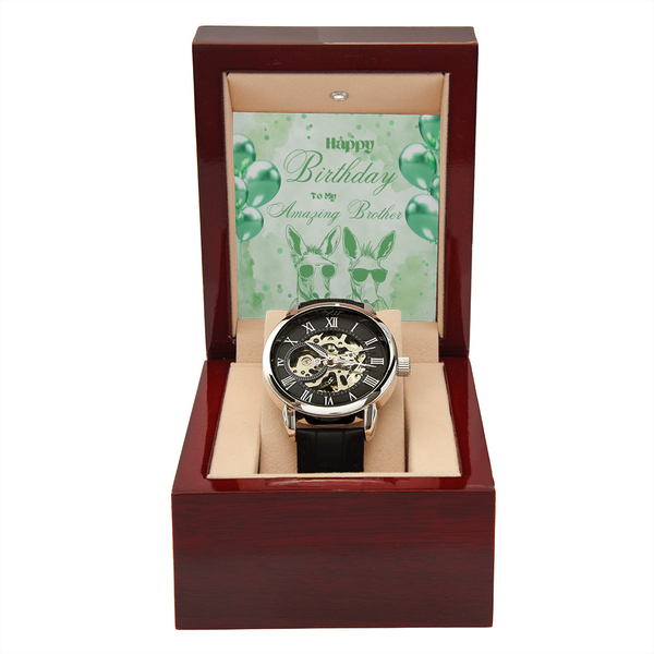 To My Amazing Brother | For Brother | Eternal Gear Watch | Birthday Card