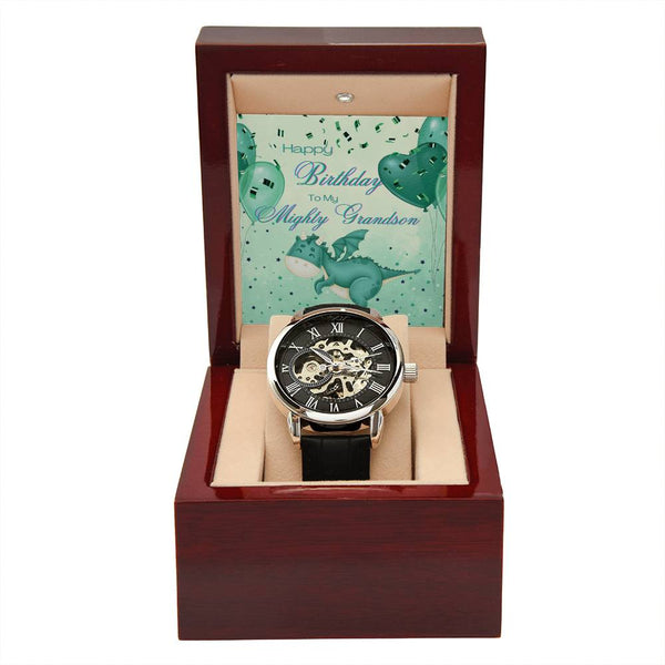 To My Mighty Grandson | For Grandson | Eternal Gear Watch | Birthday Card
