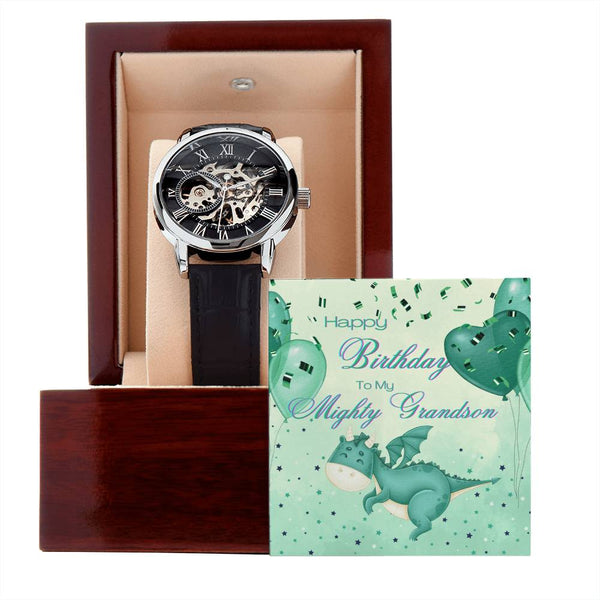 To My Mighty Grandson | For Grandson | Eternal Gear Watch | Birthday Card