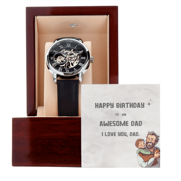 To My Awesome Dad | For Dad | Eternal Gear Watch | Birthday Card