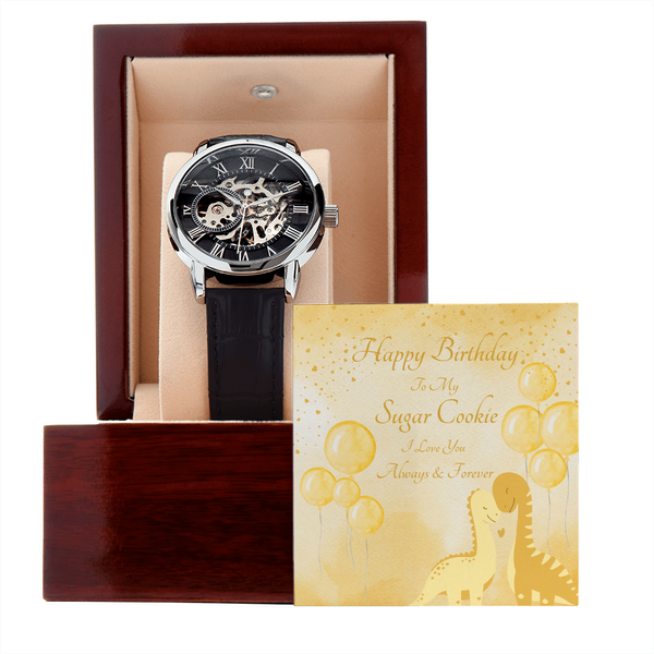 To My Sugar Cookie | For Boyfriend | Eternal Gear Watch | Birthday Card