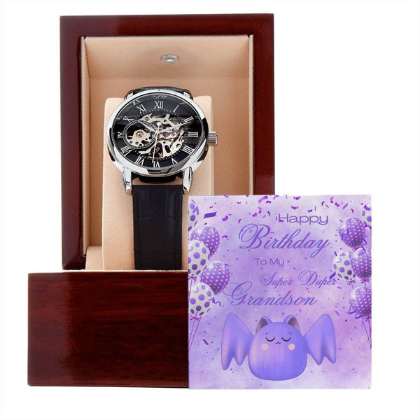 To My Super Duper Grandson | For Grandson | Eternal Gear Watch | Birthday Card