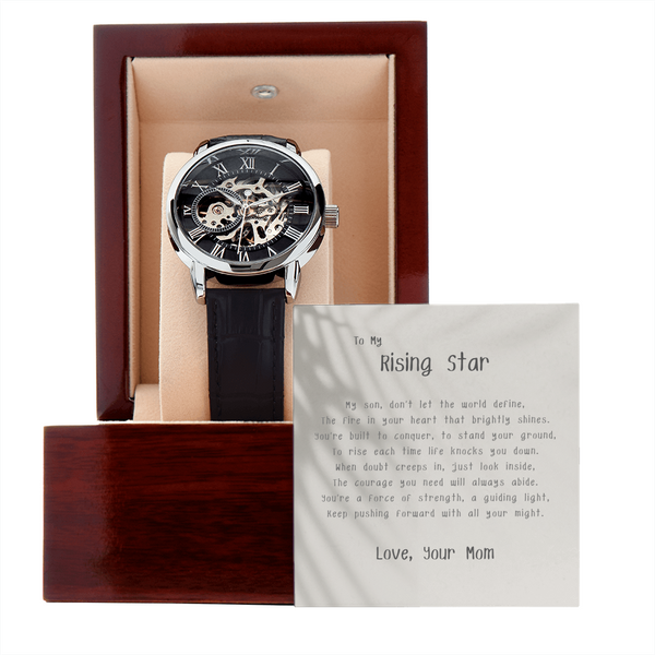 To My Rising Star - By Mom | For Son | Eternal Gear Watch | Message Card